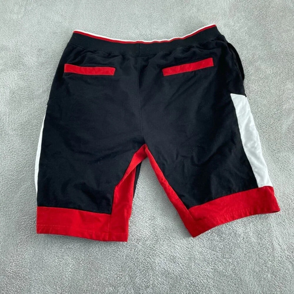 A. Tiziano Mens Black & Red Drawstring Shorts 3X 100% Cotton 2260 - Picture 2 of 10